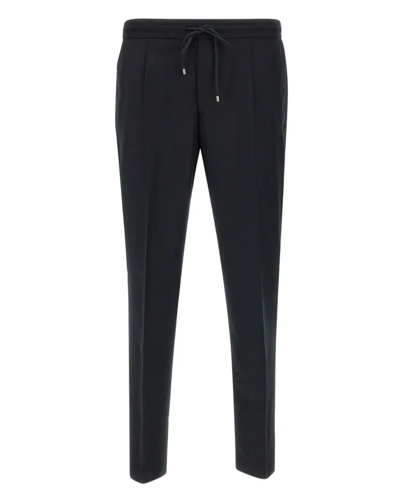 Briglia 1949 Bundfaltenhose mit Kordelzug - Schwarz Schwarz