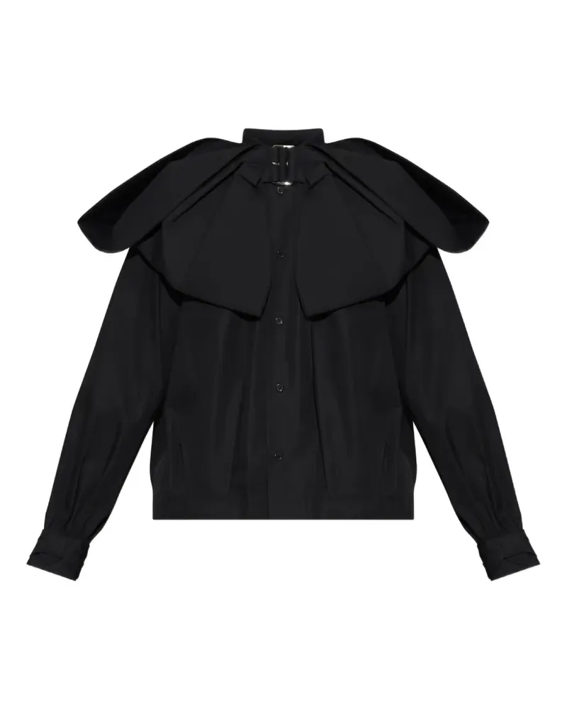 Noir Kei Ninomiya x Comme des Garçons Hemd mit Schleifendetail - Schwarz Schwarz