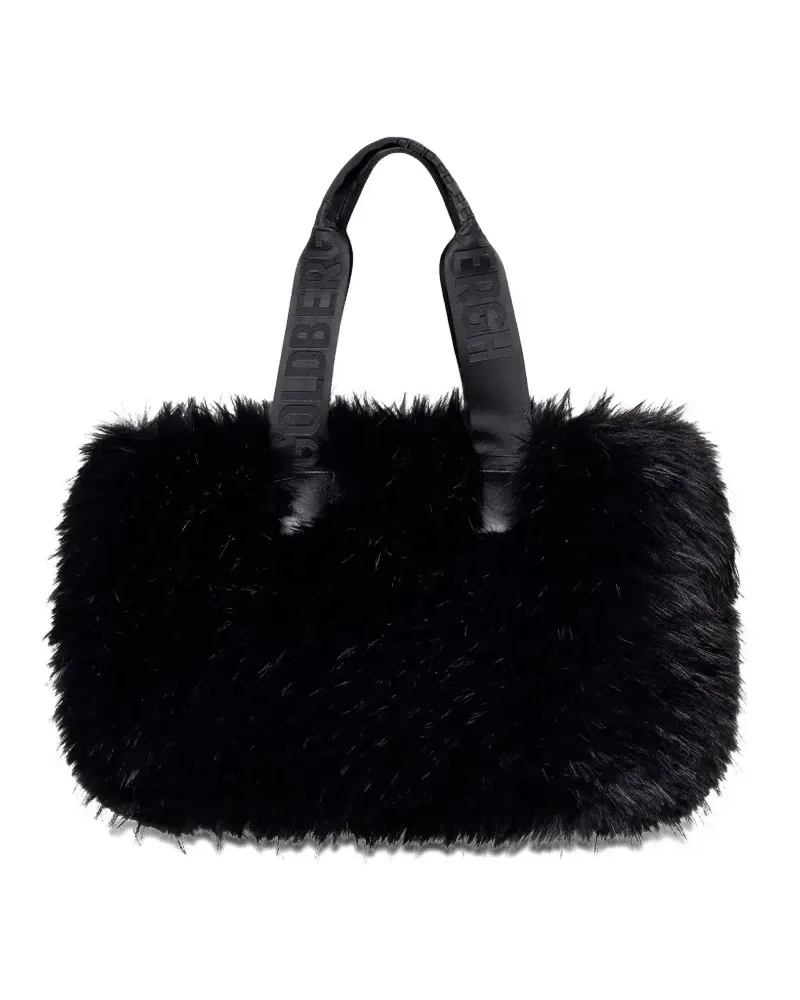 GOLDBERGH Mia Shopper Tote Bag aus Faux Fur - Schwarz Schwarz