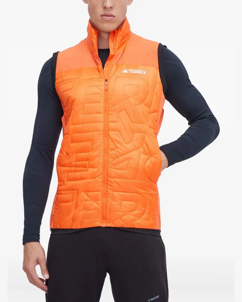 adidas quilted logo vest - Orange Orange