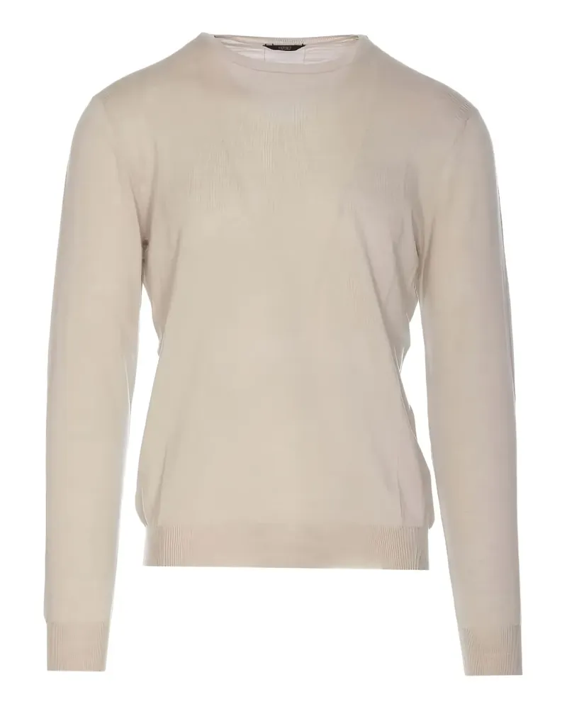 HOSIO Pullover mit rundem Ausschnitt - Nude Nude