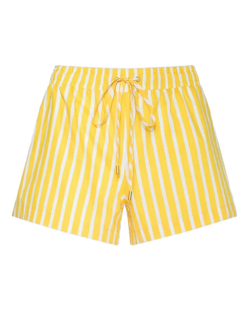 L'Agence Royce striped shorts - Gelb Gelb
