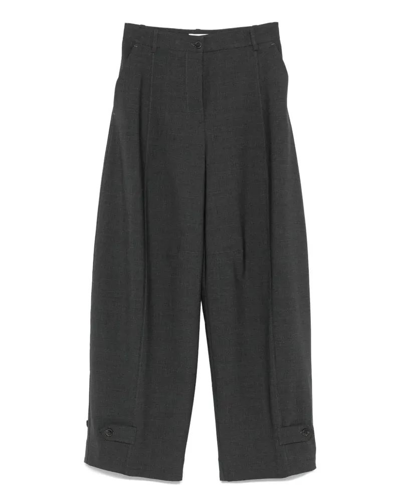 P.A.R.O.S.H. P.A.R.O H. Hose mit Falten - Grau Grau