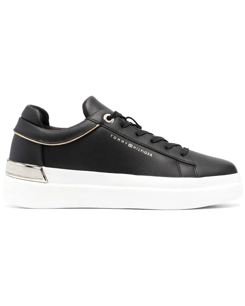 Tommy Hilfiger Sneakers mit metallischen Details - Schwarz Schwarz