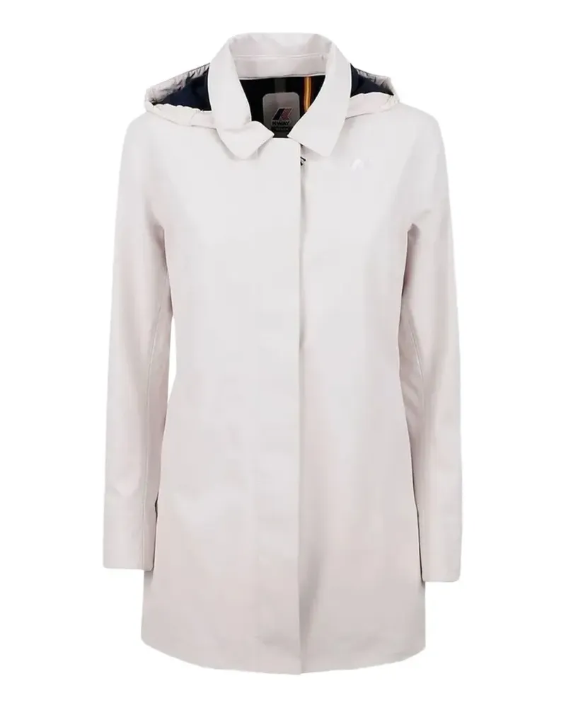 K-Way Mathy Bonded hooded coat - Nude Nude