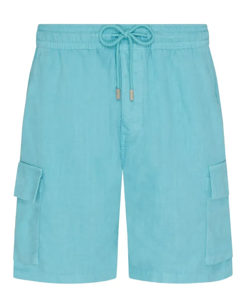 Vilebrequin Baie linen cargo pants - Blau Blau