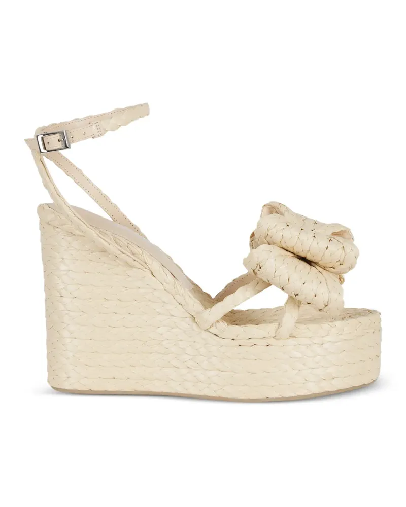 Mach & Mach Le Cadeau Espadrilles aus Raffiabast - Nude Nude