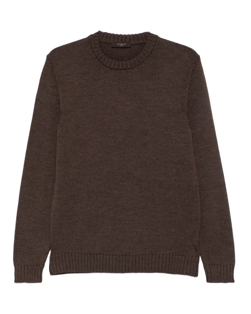 Zanone Gerippter Pullover - Braun Braun