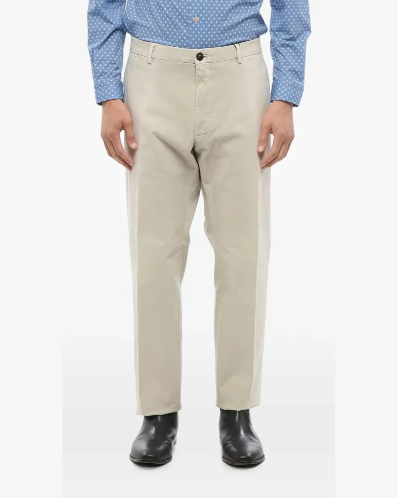 windsor. textured slim-fit trousers - Nude Nude
