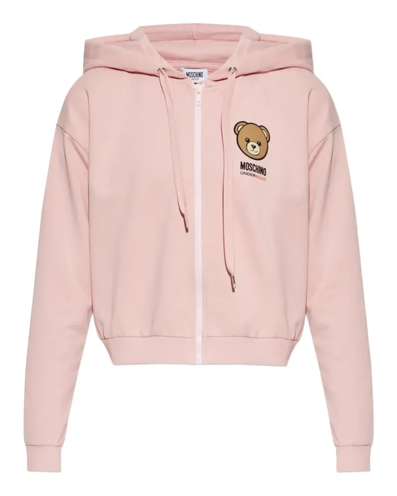 Moschino Teddy Bear zip-up hoodie - Rosa Rosa