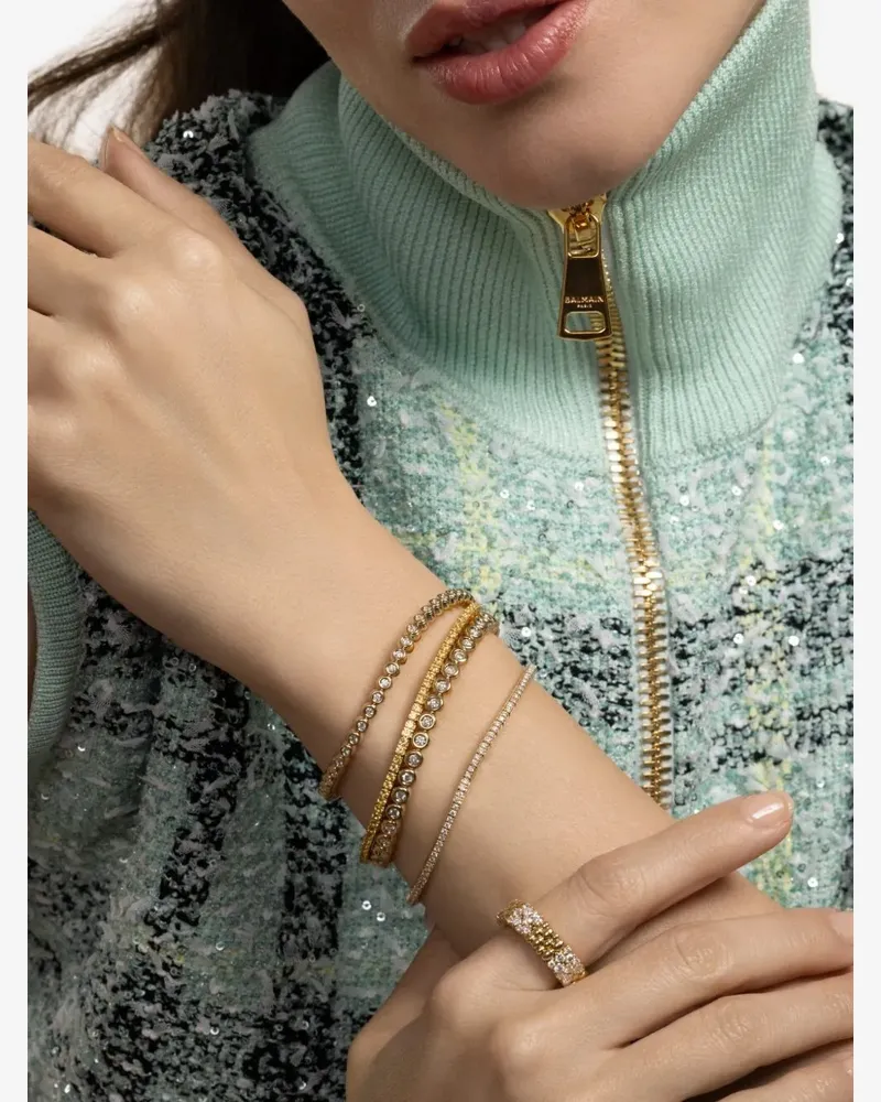 Roberto Demeglio Extensible diamond tennis bracelet - Gold Gold