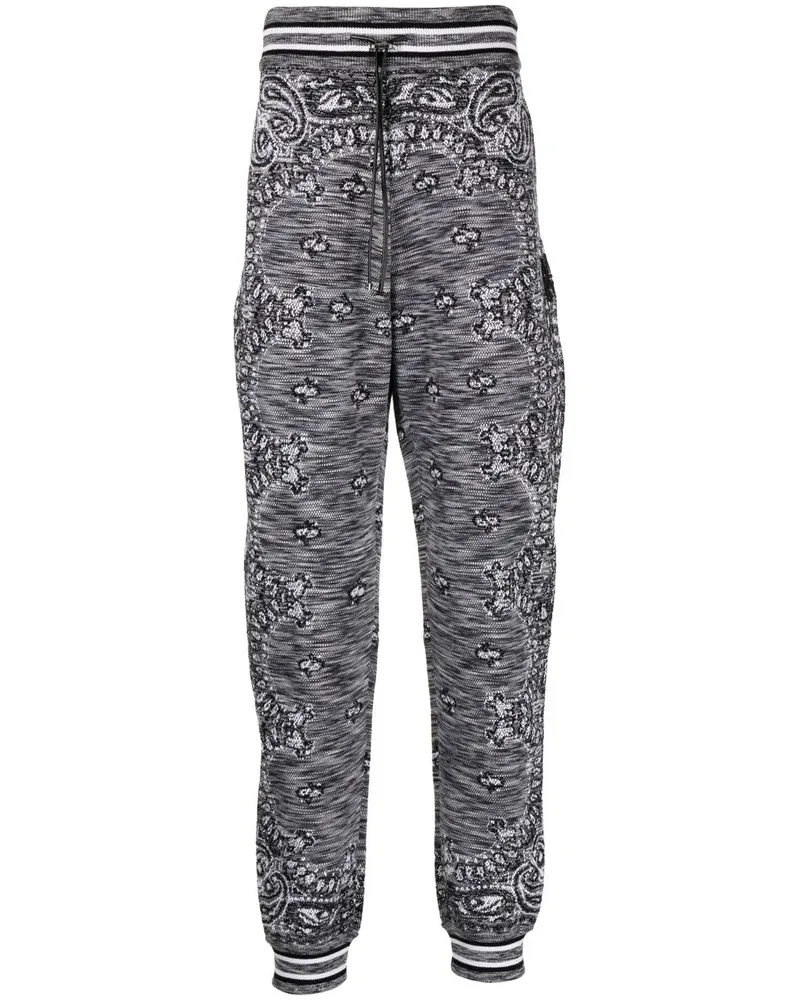 Amiri Jogginghose mit Bandana-Muster - Grau Grau