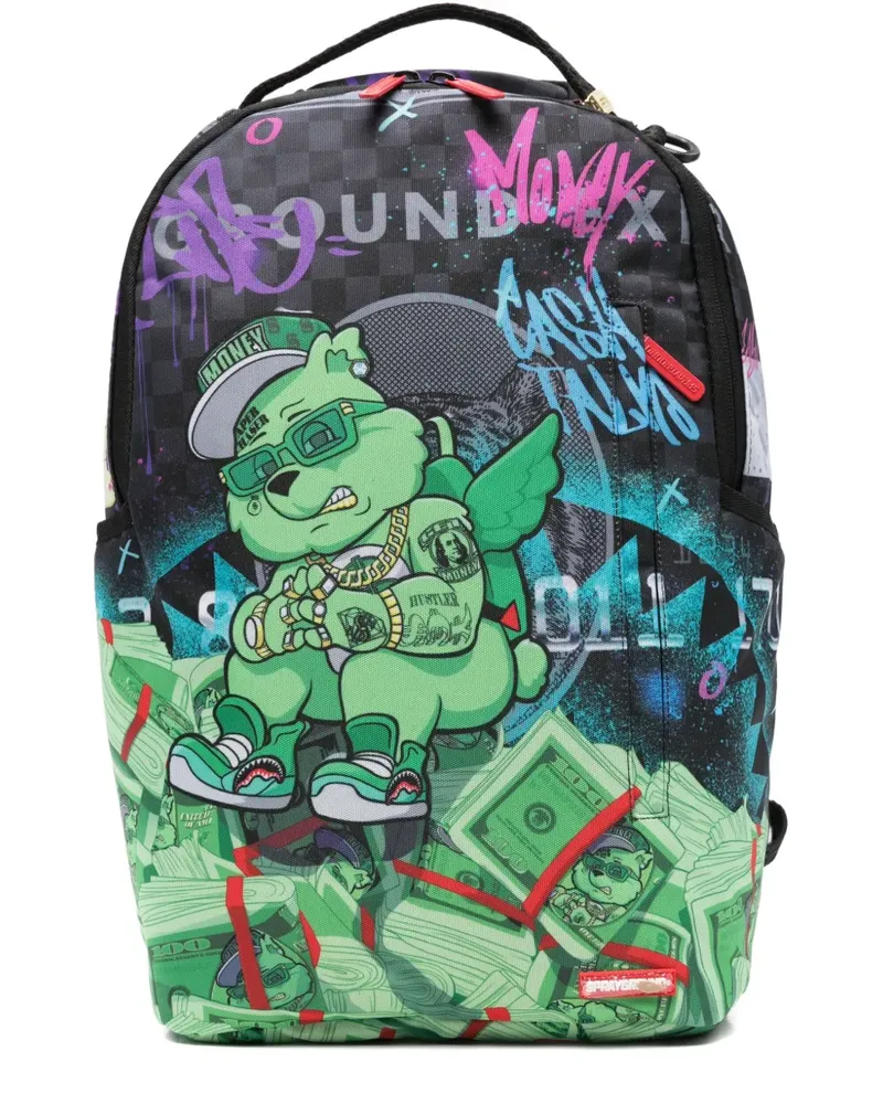 Sprayground Abbearican Express DLXR Rucksack - Schwarz Schwarz