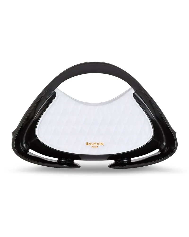 Balmain Mittelgroße Jolie Madame Schultertasche - Schwarz Schwarz