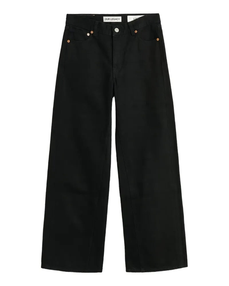 Our Legacy Weite Treble Jeans - Schwarz Schwarz