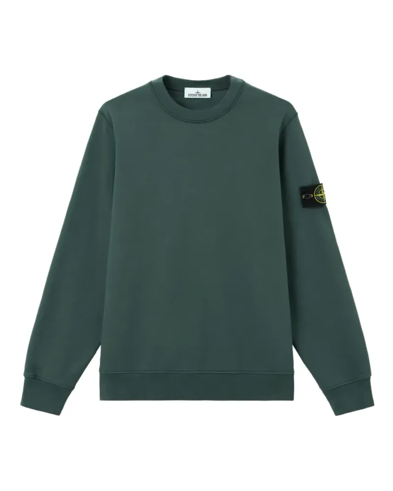 Stone Island Sweatshirt mit Logo-Patch - Grün Grün
