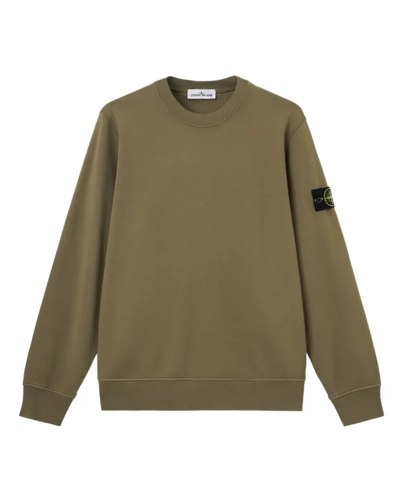 Stone Island Sweatshirt mit Logo-Patch - Grün Grün