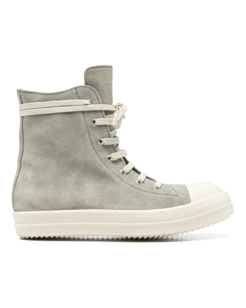 Rick Owens lace-up leather sneakers - Grau Grau