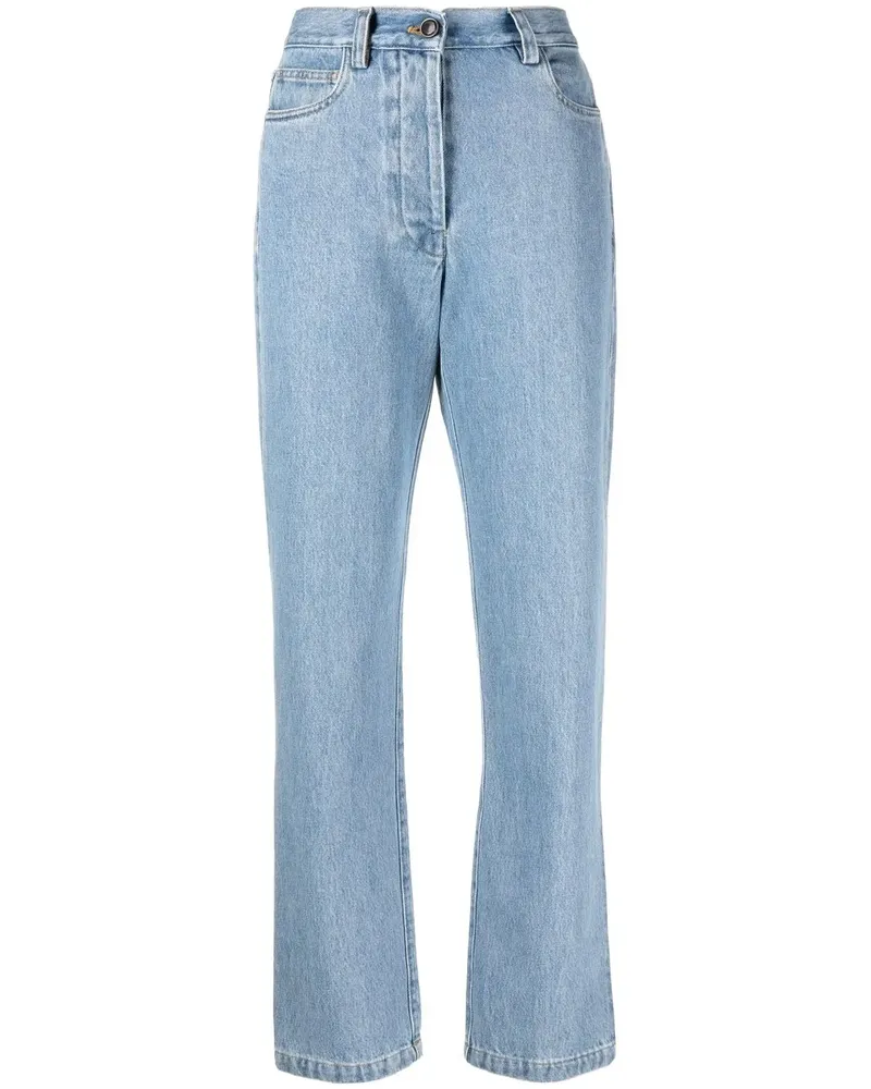 Giuliva Heritage Collection Taillenjeans mit geradem Bein - Blau Blau