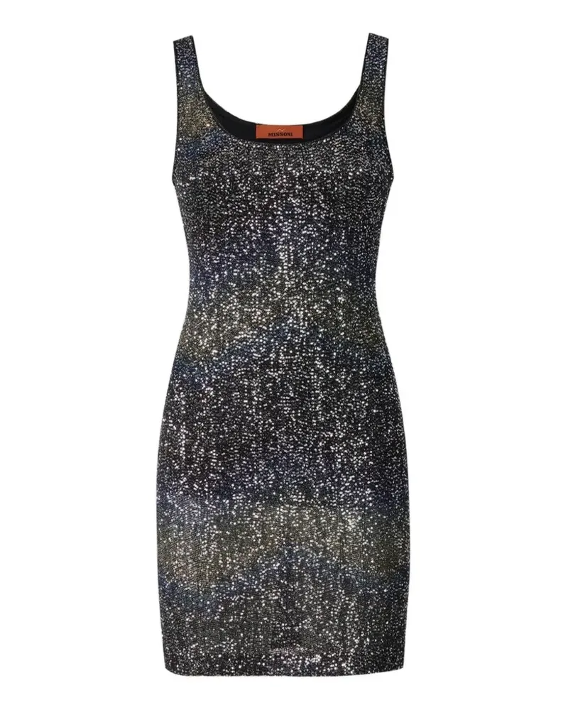 Missoni Minikleid mit Pailletten - Schwarz Schwarz
