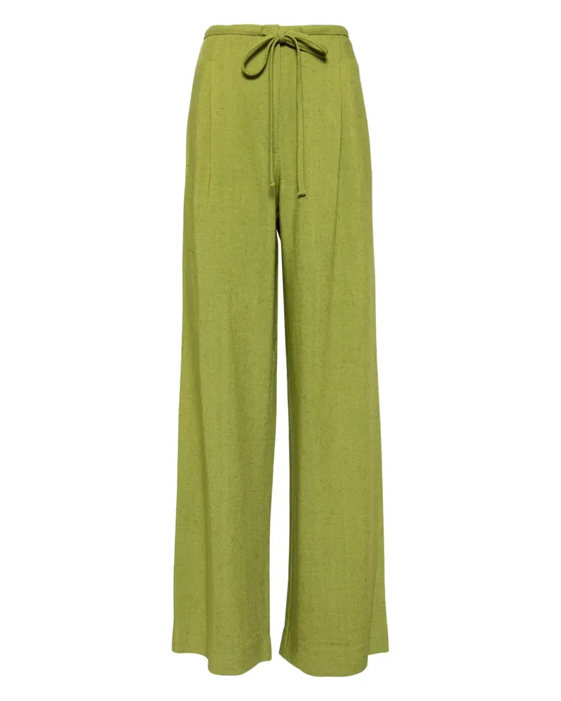 Róhe Hose mit Kordelzug - Grün Grün