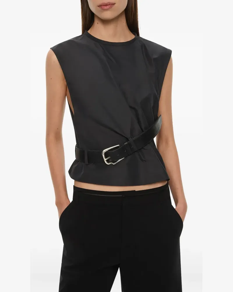 Christopher Esber Locus Taft-Tanktop mit Gürtel - Grau Grau