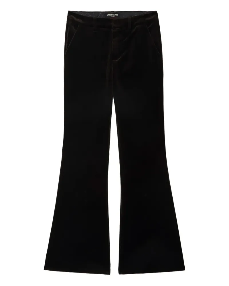 Zadig & Voltaire Hose aus Samt - Braun Braun