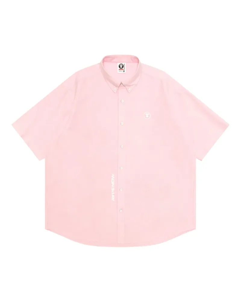 BAPE Kurzärmeliges Hemd - Rosa Rosa