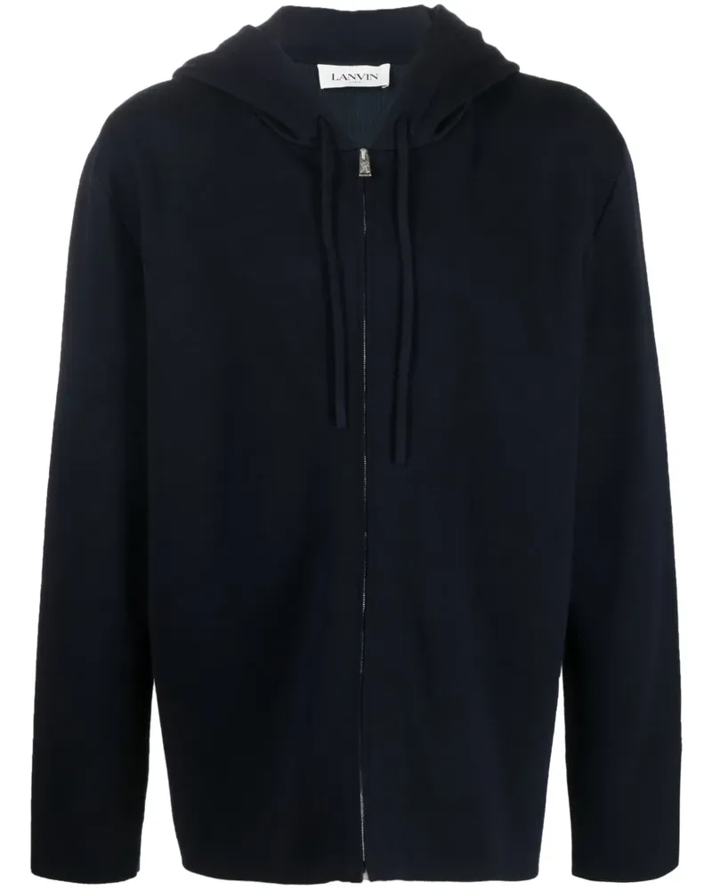 Lanvin Hoodie mit Logo-Stickerei - Blau Blau