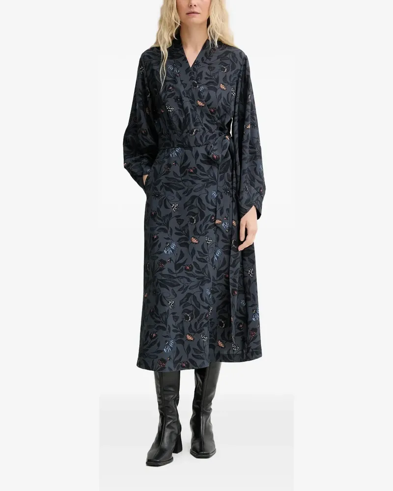 MUNTHE Gitalu floral midi dress - Grau Grau