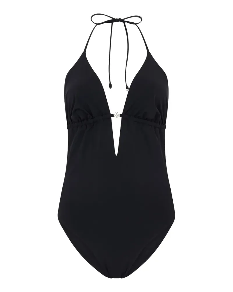 Tory Burch Badeanzug mit Neckholder - Schwarz Schwarz