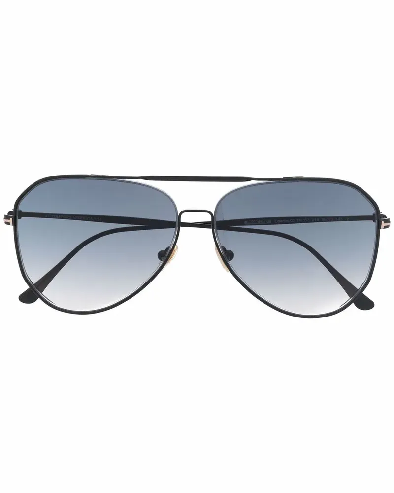 Tom Ford Getönte Pilotenbrille - Schwarz Schwarz