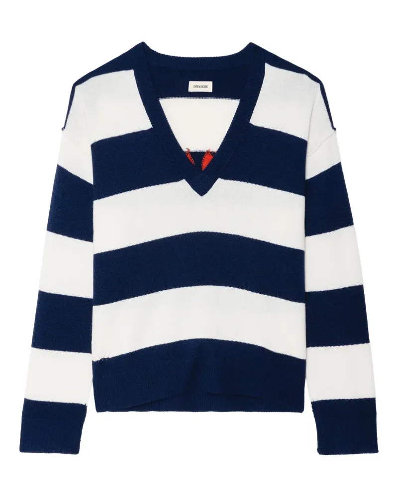 Zadig & Voltaire Gestreifter Pullover - Blau Blau