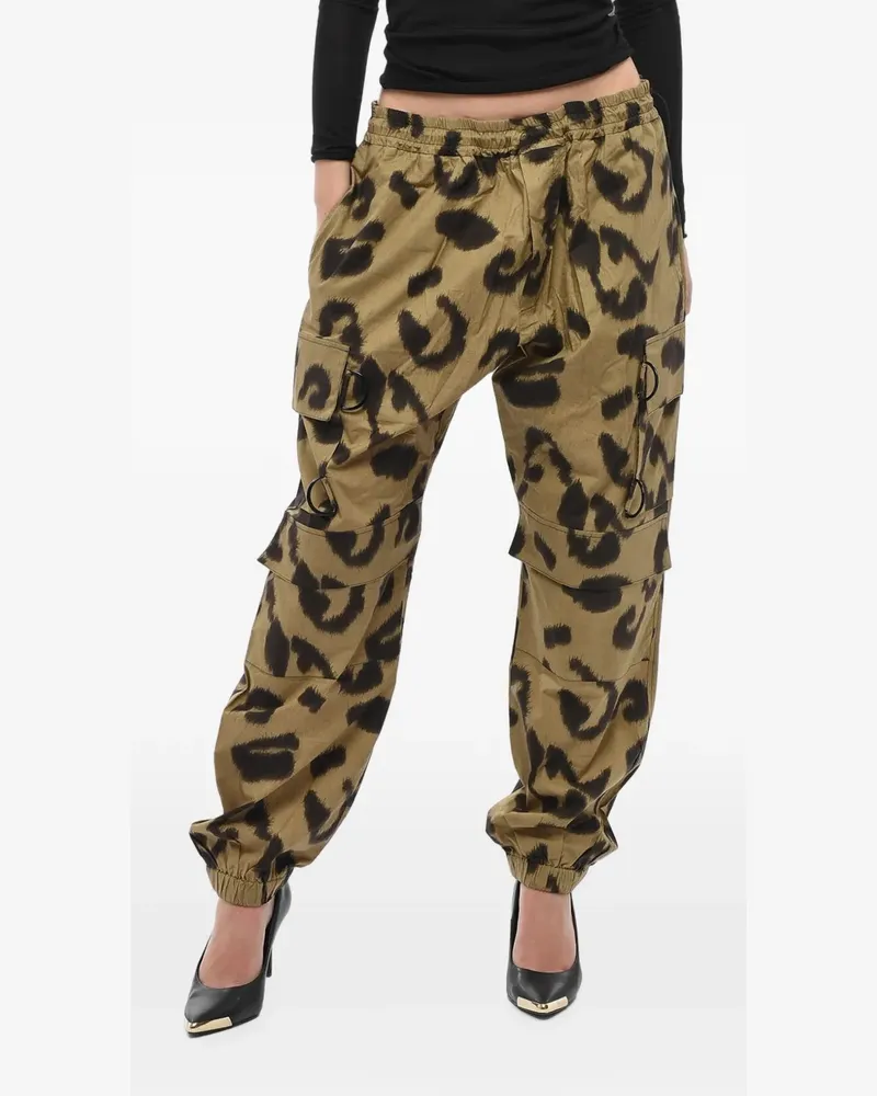 Stella McCartney Taylor animal-print cargo pants - Nude Nude