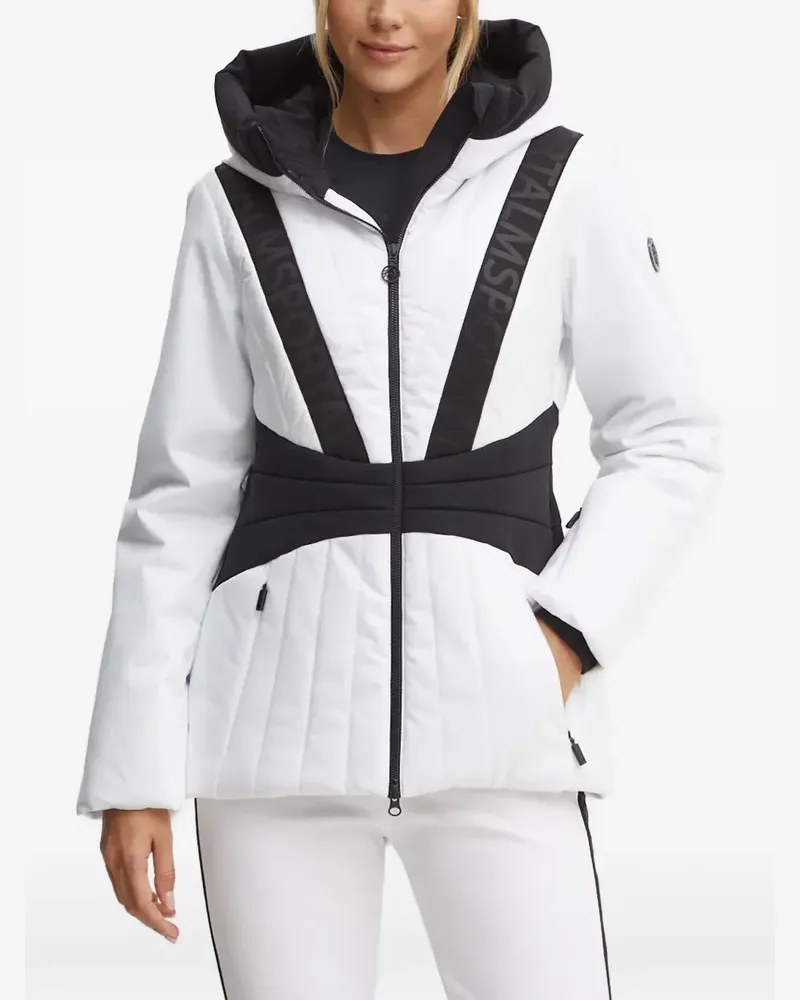 Sportalm logo-tape quilted ski jacket - Weiß Weiß