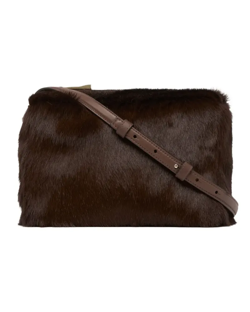 Marsèll Schultertasche aus Faux Fur - Braun Braun