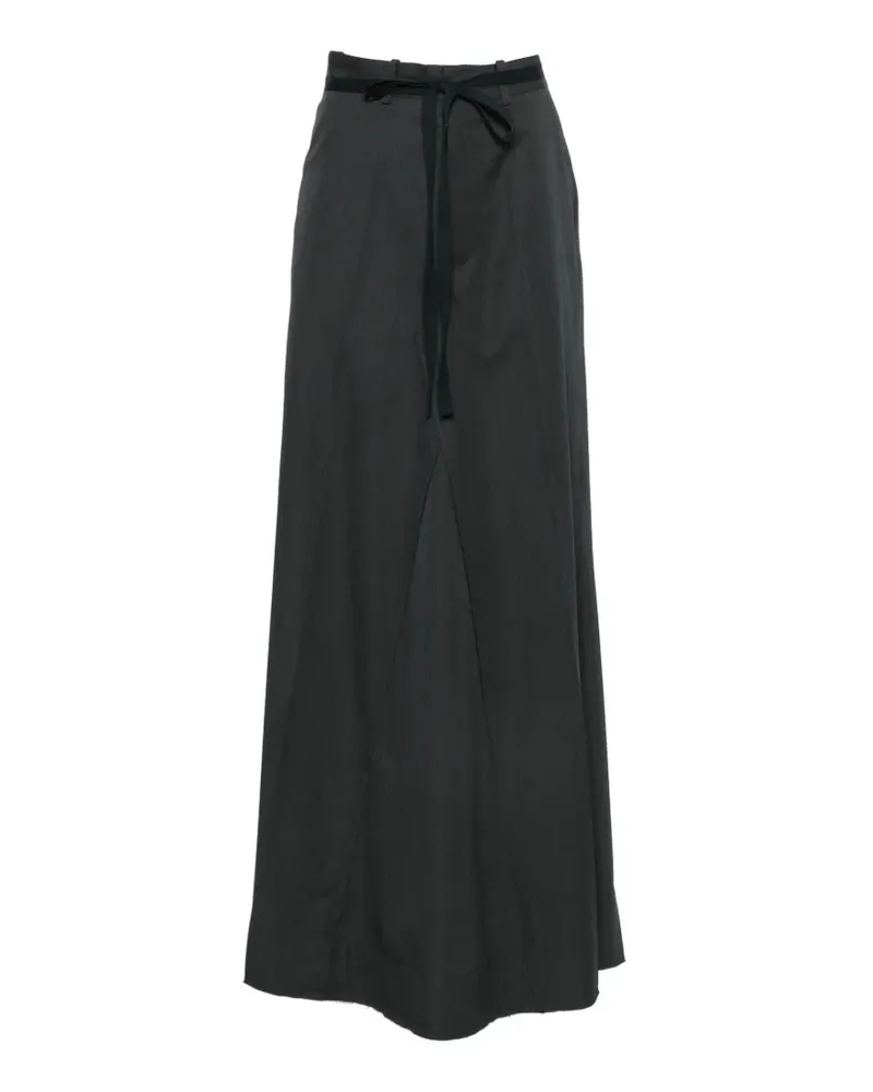 Maison Margiela layered-design maxi skirt - Grau Grau