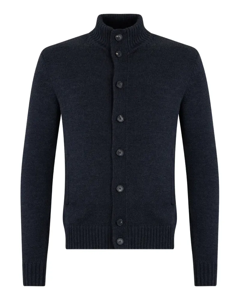 Slowear ribbed-knit button-up cardigan - Blau Blau