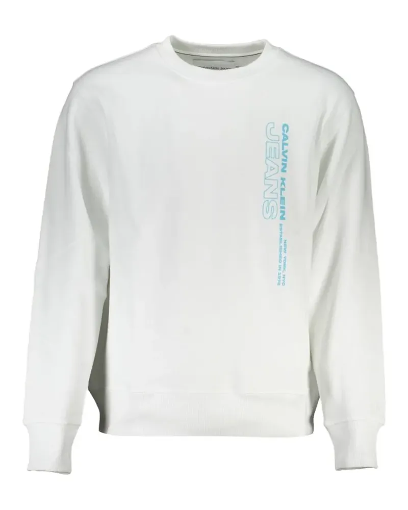 Calvin Klein logo-print crew-neck sweatshirt - Weiß Weiß