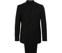 Doppelreihiger Anzug - Schwarz