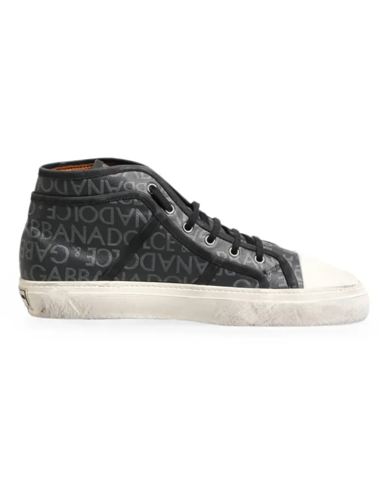 Dolce & Gabbana Sneakers mit Logo-Print - Schwarz Schwarz