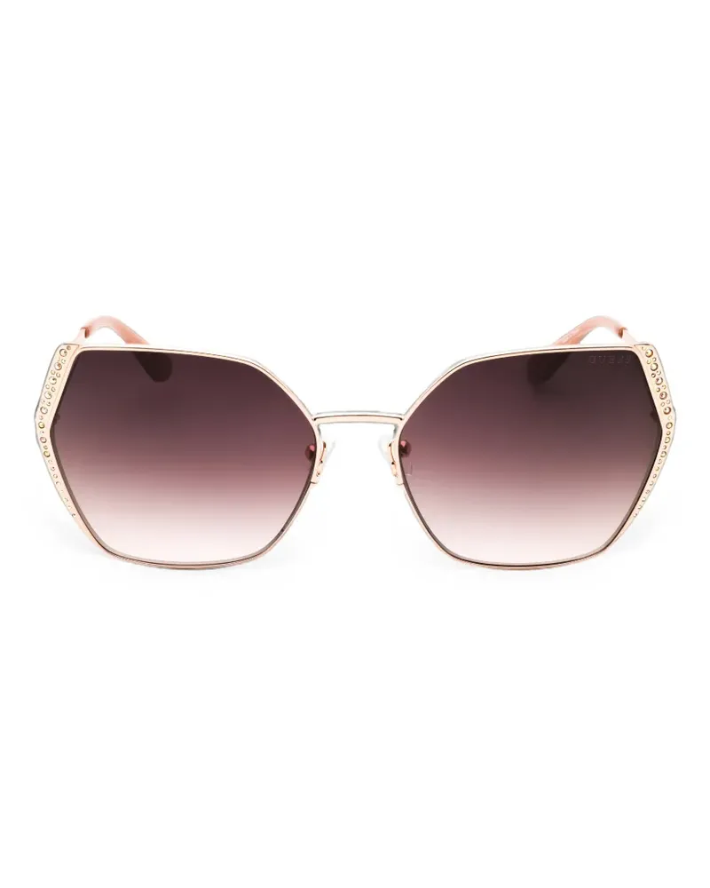 Guess Sonnenbrille mit Kristallen - Rosa Rosa