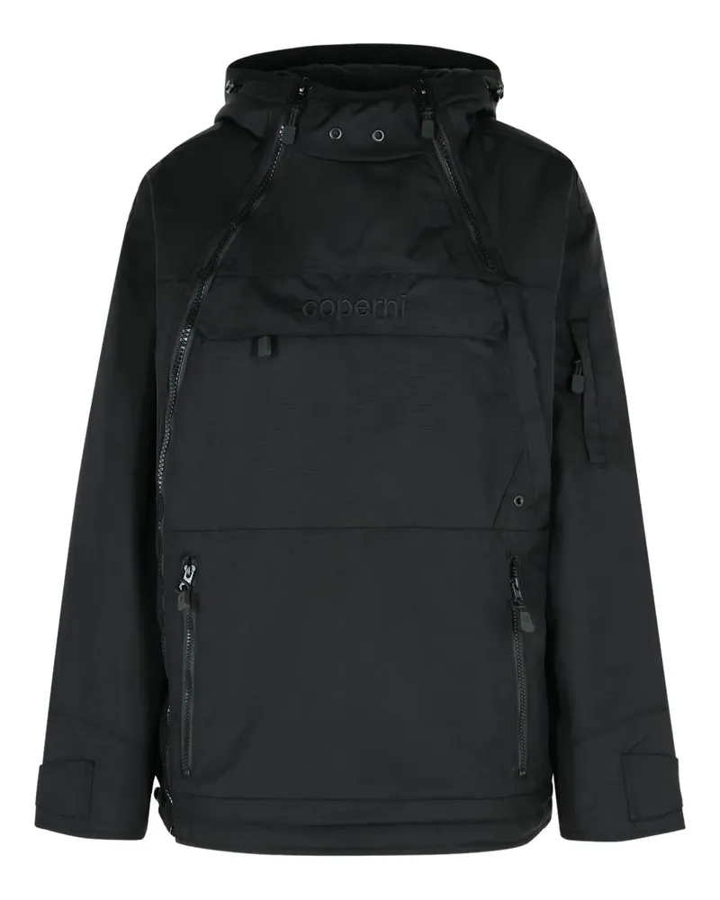 COPERNI ASYMMETRIC BLACK POLYAMIDE JACKET Black