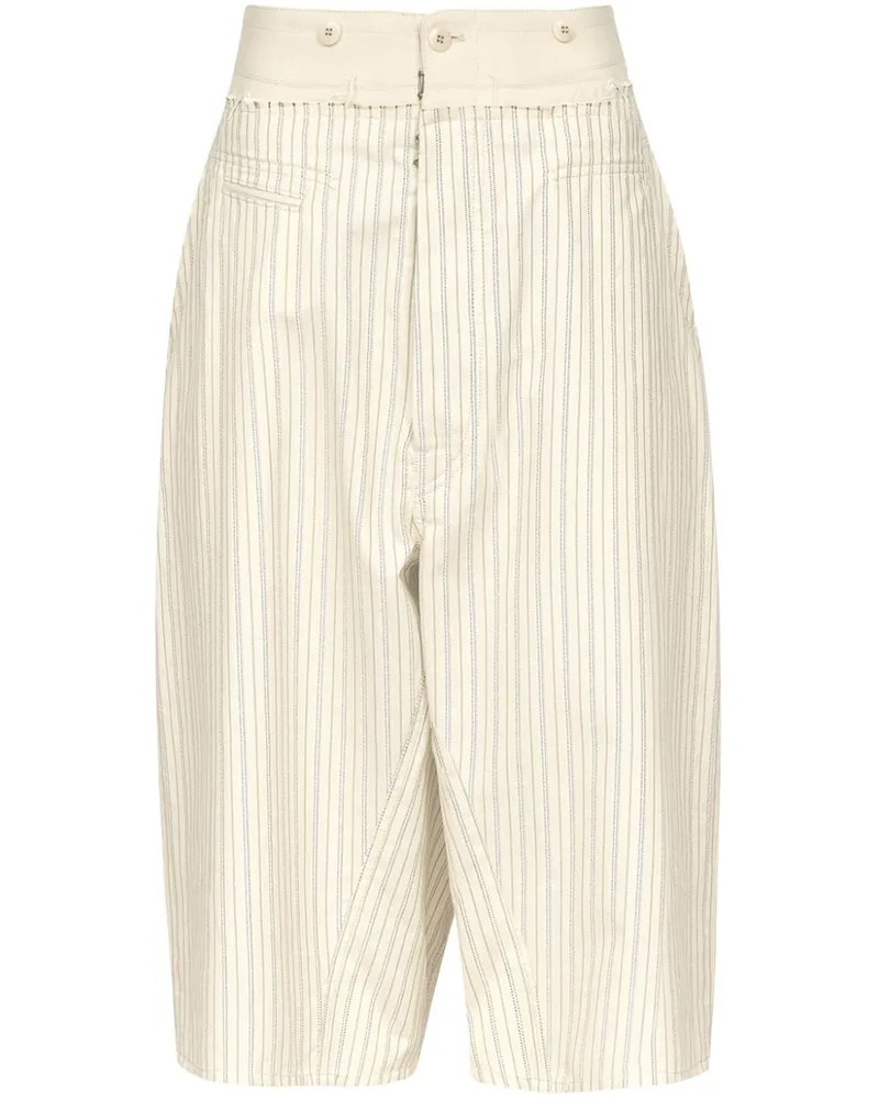 Maison Margiela Gestreifte Shorts - Nude Nude