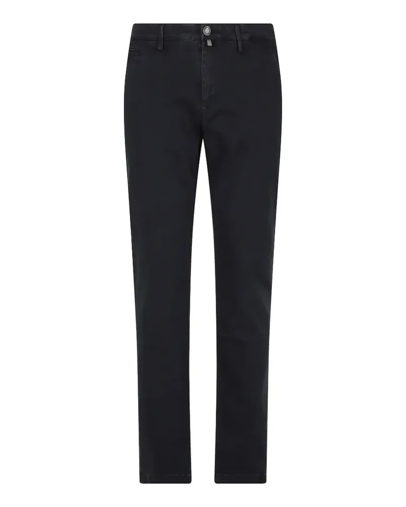 Jacob Cohën logo-patch jeans - Blau Blau