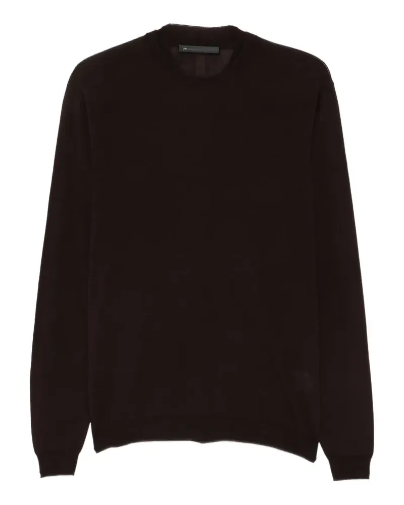Low Brand Langärmeliger Pullover - Schwarz Schwarz