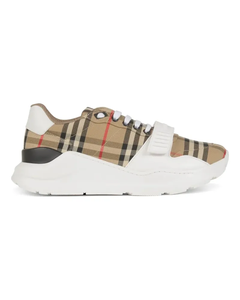 Burberry checked sneakers - Nude Nude