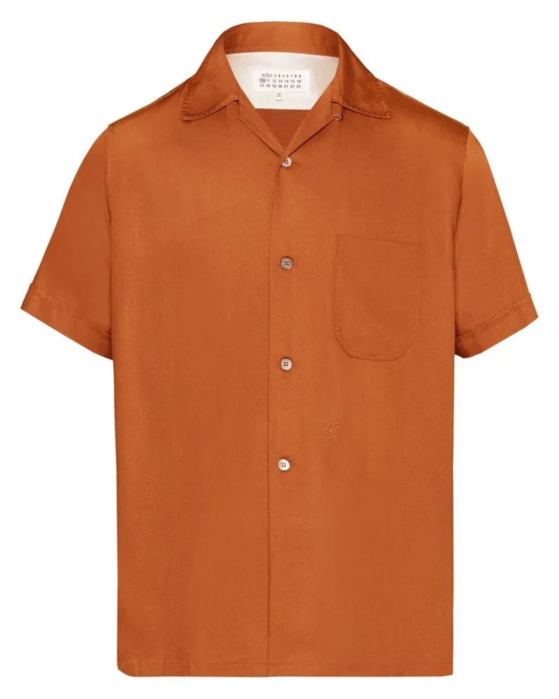 Maison Margiela Kurzärmeliges C Hemd - Orange Orange
