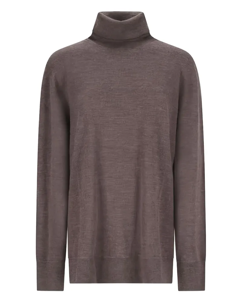 The Row Lizzy roll-neck top - Braun Braun