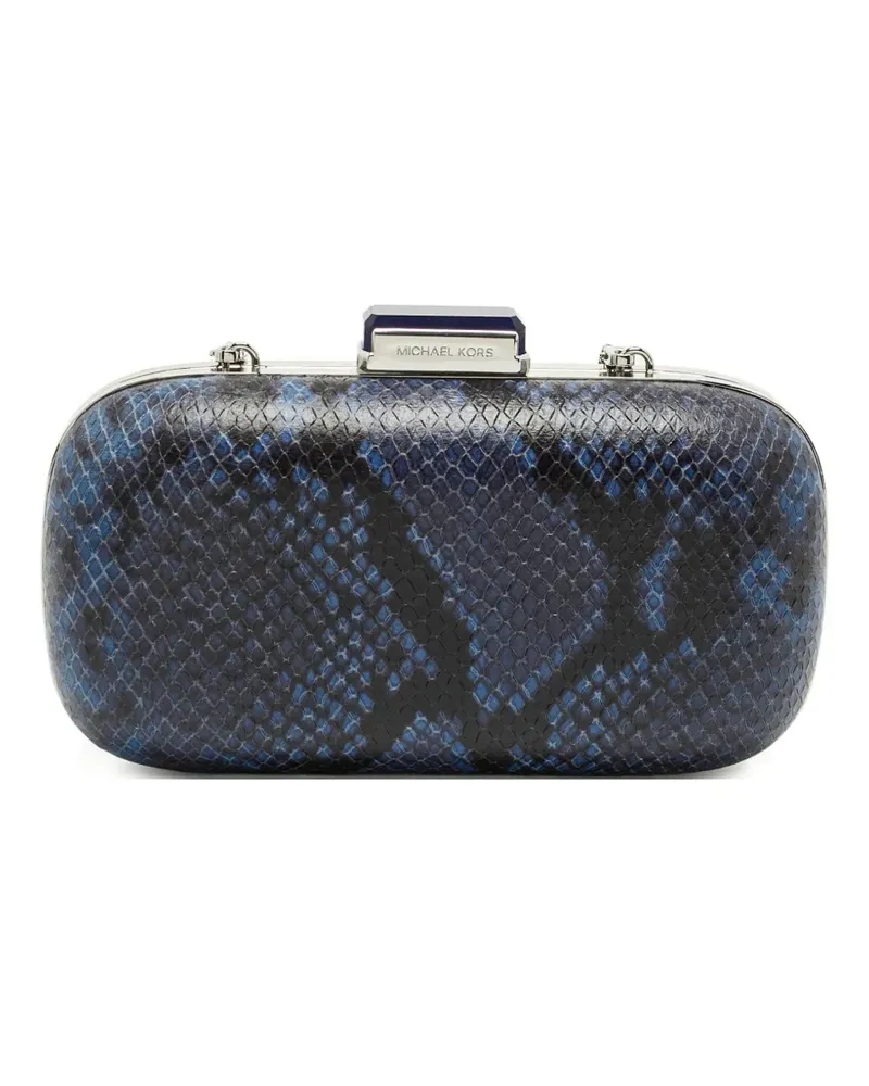 Michael Kors logo-detail clutch - Blau Blau